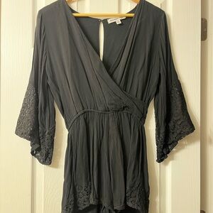 Abercrombie & Fitch Black Romper